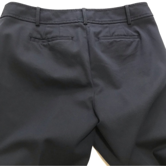 Talbots Hampshire Ankle Pants Straight Leg Cotton Blend Navy Size 6P - Picture 7 of 13